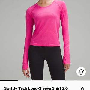 lululemon swiftly never worn sonic pink race length
